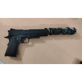 Pistola Airsoft Colt 1911 Riel System Cybergun Co2 Bbs 6mm