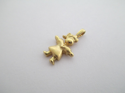 Pingente Menina - Ouro 18k - 1 Gr