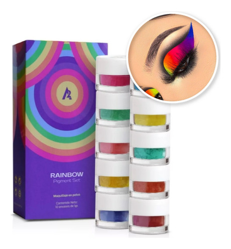 Sombras Arcoiris Pigmentos Puros Rainbow A2 Pigments