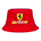 Gorro Pesquero Ferrari Escuderia Sombrero Adulto Sol