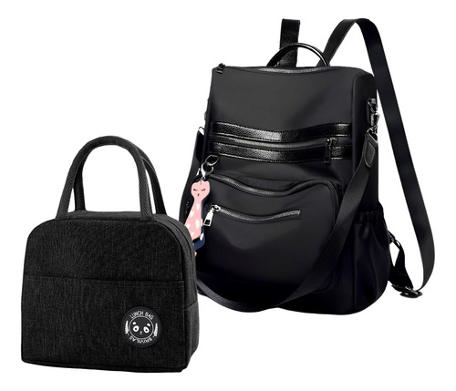 Bolsa Feminina Kit Mochilinha Casual Espaçosa Térmica Média