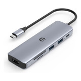 Adaptador Usb C Tiergrade 6 En 1, Concentrador Multipuerto C