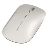 Mouse Bluetooth Sem Fio Recarregável Silencioso Para Laptop Cor Space Silver [bluetooth Dual Mode-ajustável Dpi] Carregamento Silencioso