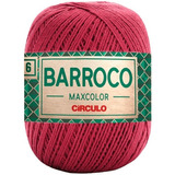 Barbante Barroco Maxcolor 6 Fios 200gr Linha Crochê Colorida Cor Marsala-7136