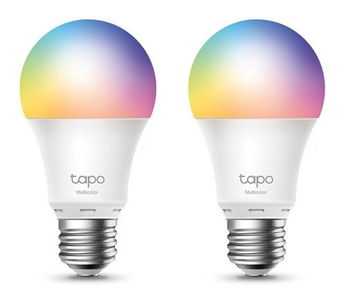 Kit 2 Lámparas Led Smart Wi-fi Tp-link Tapo L530e 9w Rgb