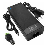 Fonte 12v 10a Bivolt Preta - Original 120w