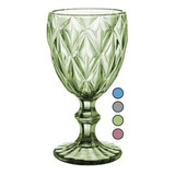 3 Copas Cristal Vino Agua Libia Grande 335ml Color Color Olivo