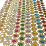 40 Tags 22x26mm + 40 Chatons 10x14mm Misture Cores Lindas