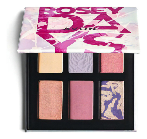 Paleta De Sombras Rosey Days - Avon Color De La Sombra 6 Sombras