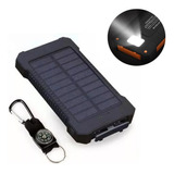 Powerbank Solar Impermeable 20000mah 2 Puertos Usb Fs