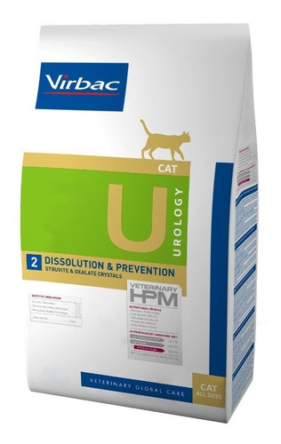 Alimento Virbac Veterinary Hpm Urology Dissolution & Prevention Para Gato Adulto Sabor Mix En Bolsa De 3kg