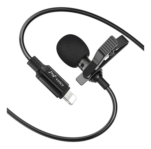 Micrófono De Voz Pop Profesional Para iPhone Lavalier Lapel 