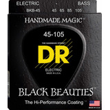 Cuerdas De Bajo Dr Black Beauties Negras 45-105