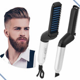 Pente Elétrico Modelador Barba E Cabelo Alisador Masculino