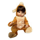 Bebe Reborn Menino 100% Silicone 47 Cm - Cachorrinho - Full