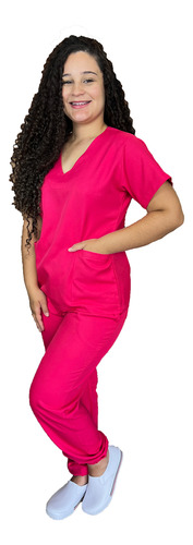 Kit Enfermagem Pijama Cirúrgico Blusa Scrub + Calça