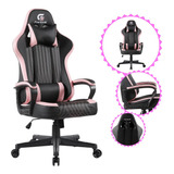 Cadeira Gamer Base Ajustável Giratória Ergonômica + Conforto