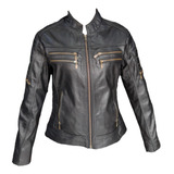 Chamara De Piel Para Dama Estilo Biker