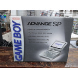 Nintendo Game Boy Advance Sp Plata De Una Sola Luz En Caja