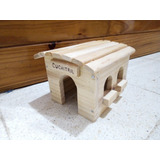 Casita De Madera Para Hamster O Roedores.