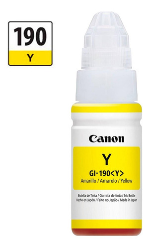 Botella De Tinta Canon Gi190 Yellow