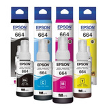 Tintas Epson 664 Original L210 L220 L355 L365 L375 L395 L380