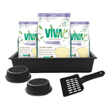 Kit 3un Areia P/ Gatos Viva Verde Limpeza Plena 4k +brinde