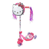 Scooter Hello Kitty Con Luz, Sonido Y Bolso. Apache