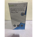 Pürelux Simply Cool Gel Memory Foam Pillow, Queen 18  X 30  