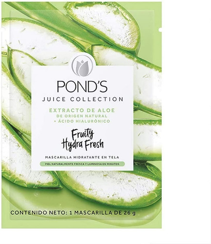 Pond's Cuidado Facial Fruity Hydra Fresh Aloe Mascarilla