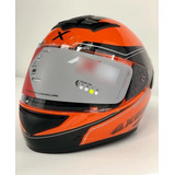 Casco Para Motociclista Integral Axor Ecco Naranja