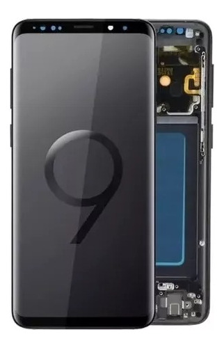Tela Frontal Display Para Galaxy S9 Plus Oled C/aro + Cola