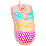 Mouse Gamer Alambrico Led Iluminado Ergonomico Optico Usb