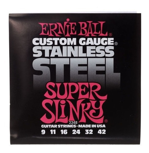 Encordado Ernie Ball 2248 Super Slinky Guitarra Eléctrica