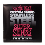 Encordado Ernie Ball 2248 Super Slinky Guitarra Eléctrica