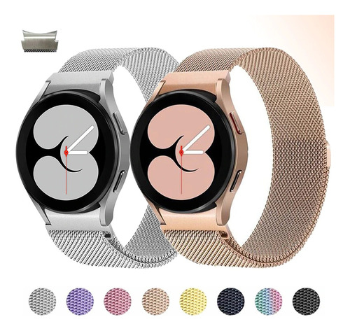 Correa Para Samsung Galaxy Watch 6 5 4 Pulso Click Metal