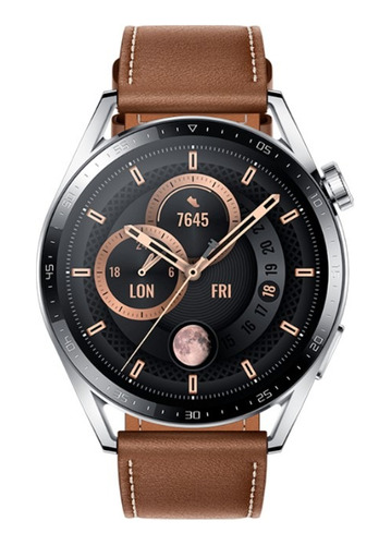 Huawei Watch Gt3 46mm (brown Leather Strap)