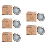 5 Luminarias Led Empotrables 3000k 7w Satín 75° Tecnolite