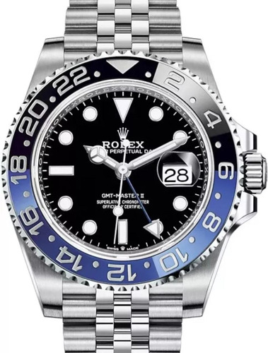 Relógio Rolex Gmt Master Pulseira Jubilee Movimento Perfeito