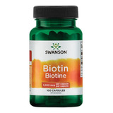 Suplemento En Capsulas Biotin 5000 Mcg Swanson