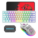 Combo De Teclado Y Mouse Para Juegos Con Cable Al 60%, Mini 