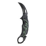 Canivete Karambit Zd-l014 Black / Green - Albatroz