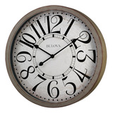 Reloj De Pared Bulova C4815 Westwood, Gris Antiguo