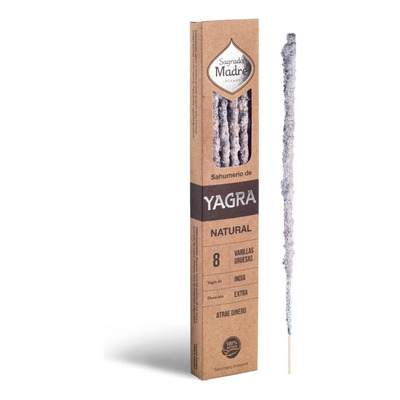 Varilla Sagrada Madre Linha Natural fragancia Yagra en caja x 8 unidades 30g | MercadoLibre