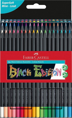 36 Colores Profesionales Lápices Super Soft Faber Castell