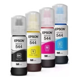 Tinta Epson 544 L3210 L3250 L3150 Kit 4 Colores Originales