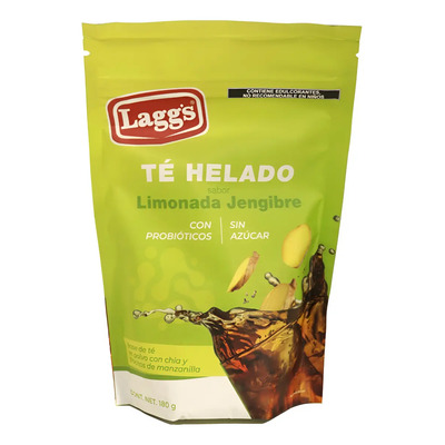 Lagg's Té Helado En Polvo Limonada Jengibre Sin Azúcar 180g | MercadoLibre
