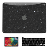 Funda Anban Para Macbook Pro 13 M2 + C/teclado Glitter Black