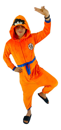 Pijama Kigurumi Térmica De Goku Para Adultos Y Niños 