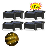 8pack De Luz Solar Lámpara Led De Jardín Luz De Calle Súper